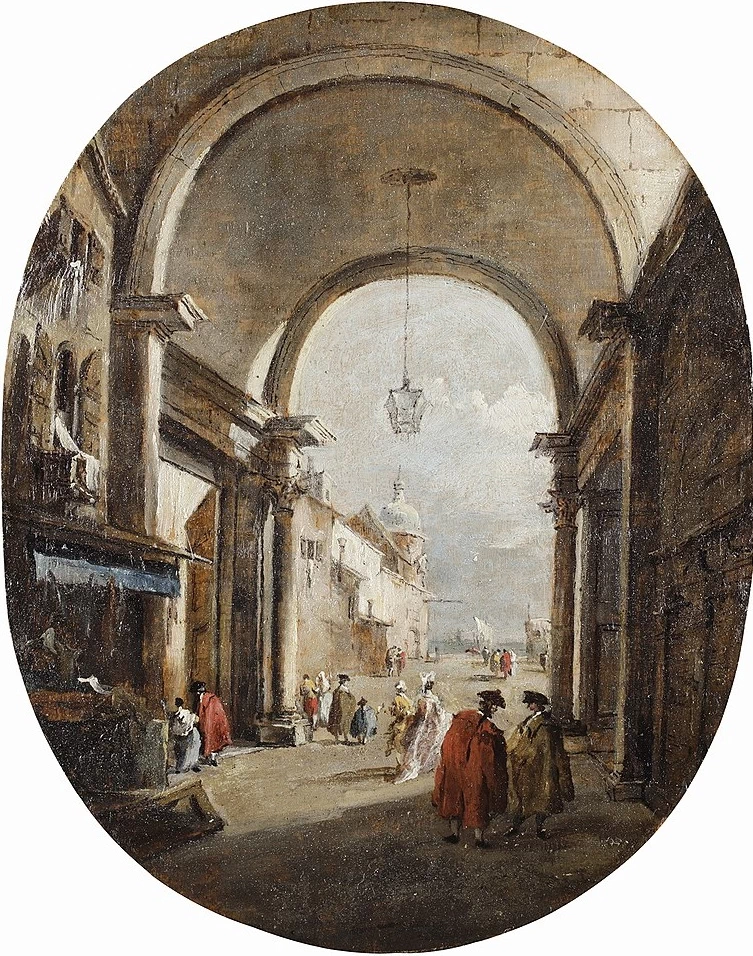 Capriccio con arco e la torre dell'orologio - Wallace Collection